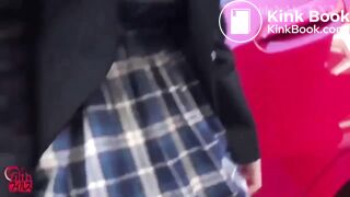 Japanese girl can't hold back diarrhea