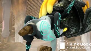 Midna poos at a stable