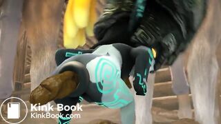 Midna poos at a stable