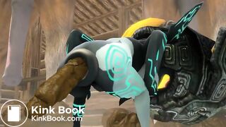 Midna poos at a stable