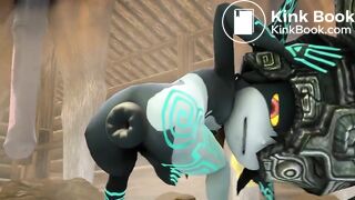 Midna poos at a stable