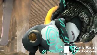 Midna poos at a stable