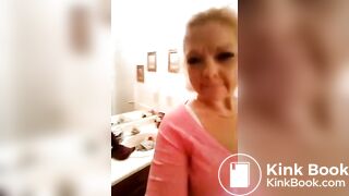 HOUSEWIFE POOPING WHITE PANTIES
