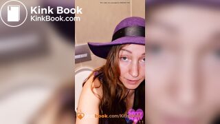 Standing poop and piss on toilet - video 3