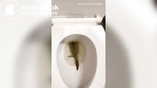 Ex Girlfriend laughing at her footlong turd