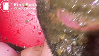 Feeding slave with my friend