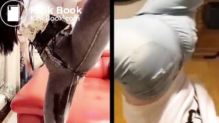 Womens Faces next to Poop and Pee