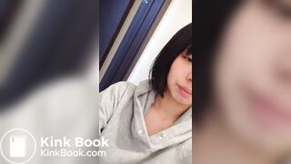 Asian beauty shitting #3