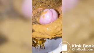 Creamy penis with pop and p...