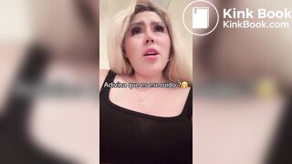 Blonde mexican girl pooping