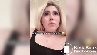 Blonde mexican girl pooping