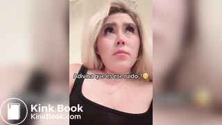 Blonde mexican girl pooping