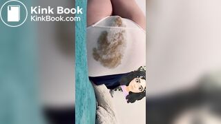 Sexy Hot Latina Bulging Wet White Panty Poop