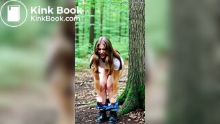 Hot girl Diarrhea outdoor ai