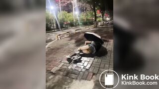 Chinese cute girl diarrhea accidentally