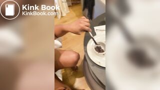 Dessert at the Scat Palace for Yuna! Fresh Shit and Cum