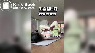 korean girl yoga fart