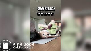 korean girl yoga fart