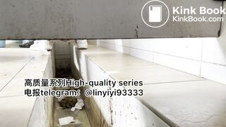 Beautiful girl poops in the toilet 52