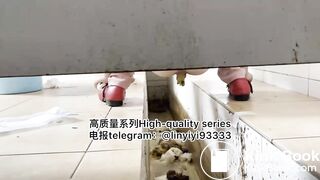 Beautiful girl poops in the toilet 53