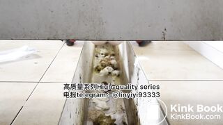 Beautiful girl poops in the toilet 53