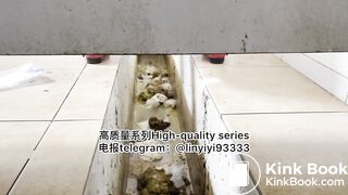 Beautiful girl poops in the toilet 53