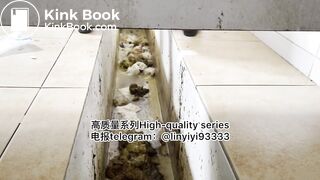 Beautiful girl poops in the toilet 53