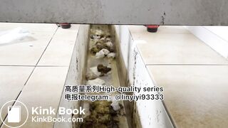 Beautiful girl poops in the toilet 53