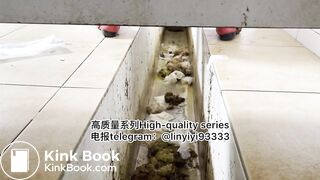 Beautiful girl poops in the toilet 53