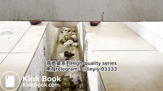 Beautiful girl poops in the toilet 53