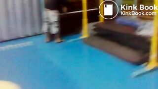 Naughty guy shits into the piano