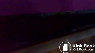 Naughty guy shits into the piano