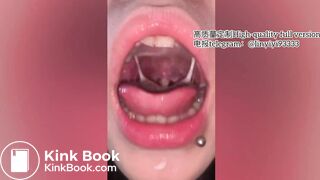 Girl spitting and vomiting