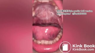 Girl spitting and vomiting