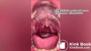 Girl spitting and vomiting