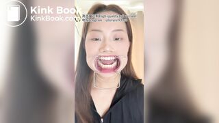 Girl spitting and vomiting 3