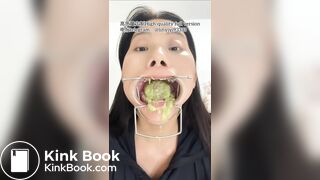 Girl spitting and vomiting 3