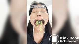 Girl spitting and vomiting 3