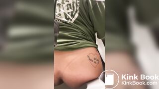 Desperate pee followed by some turds