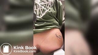 Desperate pee followed by some turds