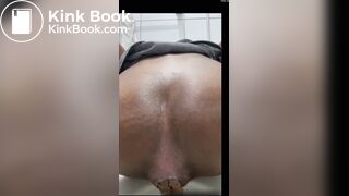 black girl pooping a big one