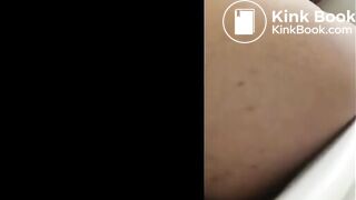 Big booty ebony moaning out hard on toilet compilation