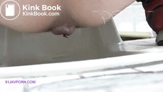 Japanese Lovely Long Poop Puckering Anal