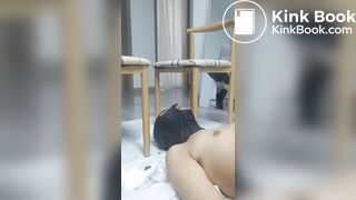 Chinese femdom - 5 mistress feed 1 lucky slave