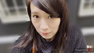 Attractive Japanese girl takes a shit
