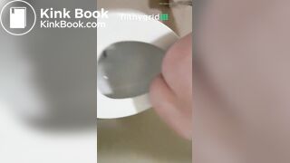 Girl pooping on toilet - video 331