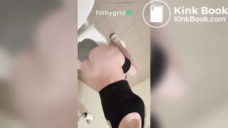 Girl pooping on toilet - video 331