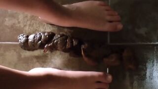 hot girl farting and shitting a bunch