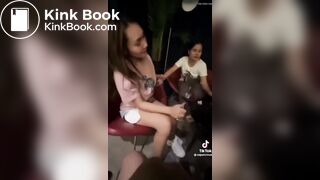 Drunk thai girl shit diarrhea her pants