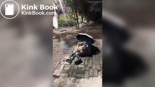 drunk girls shit themselves on street